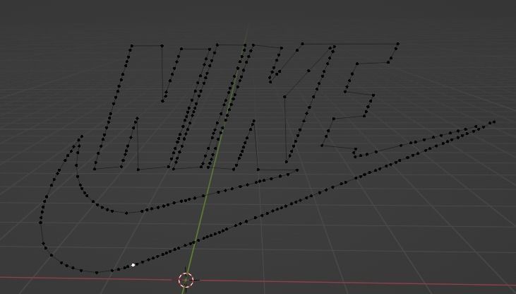 Nike 3d Logo Low-poly 3D model_1