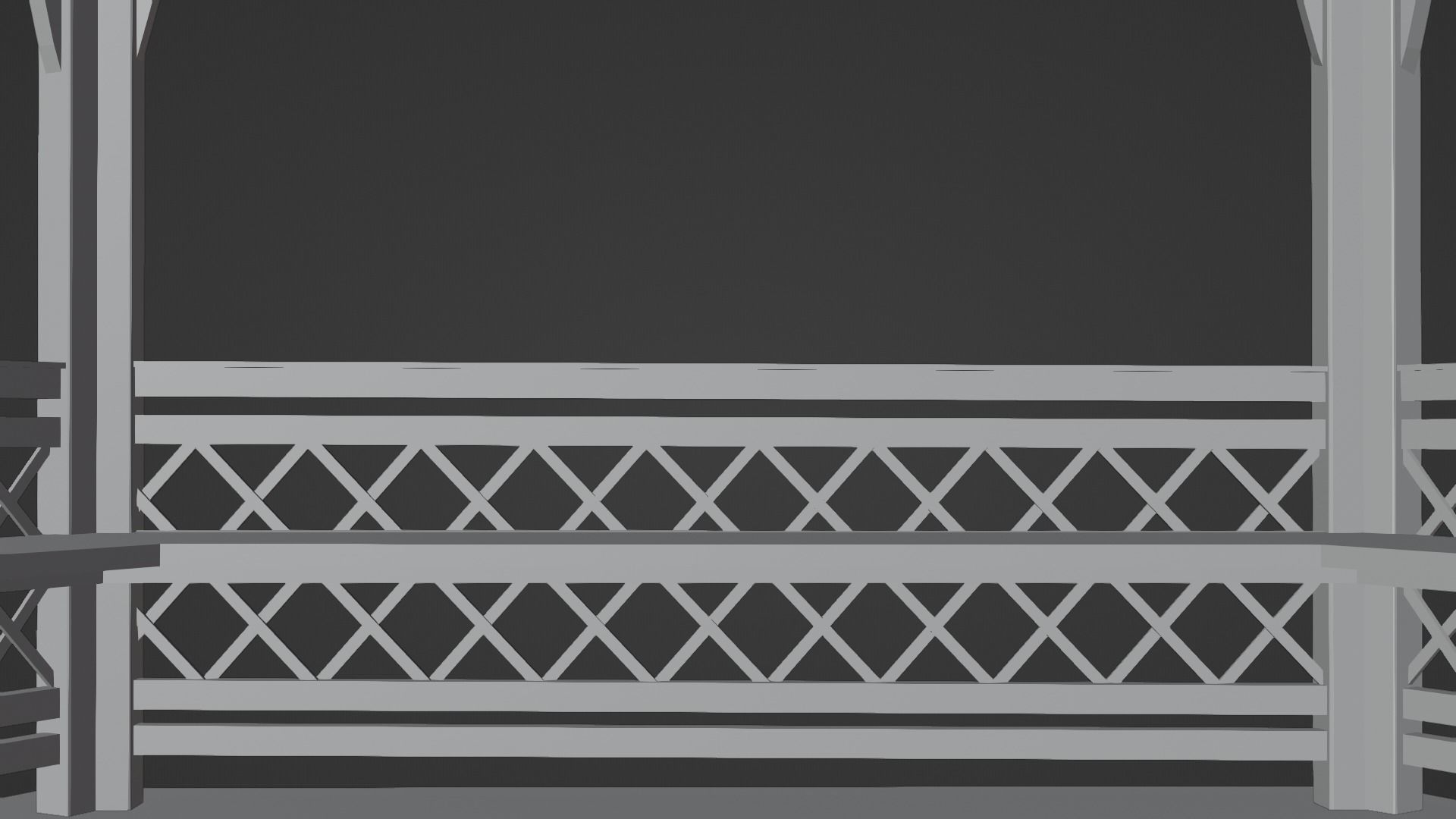 Wooden gazebo 3D model_25