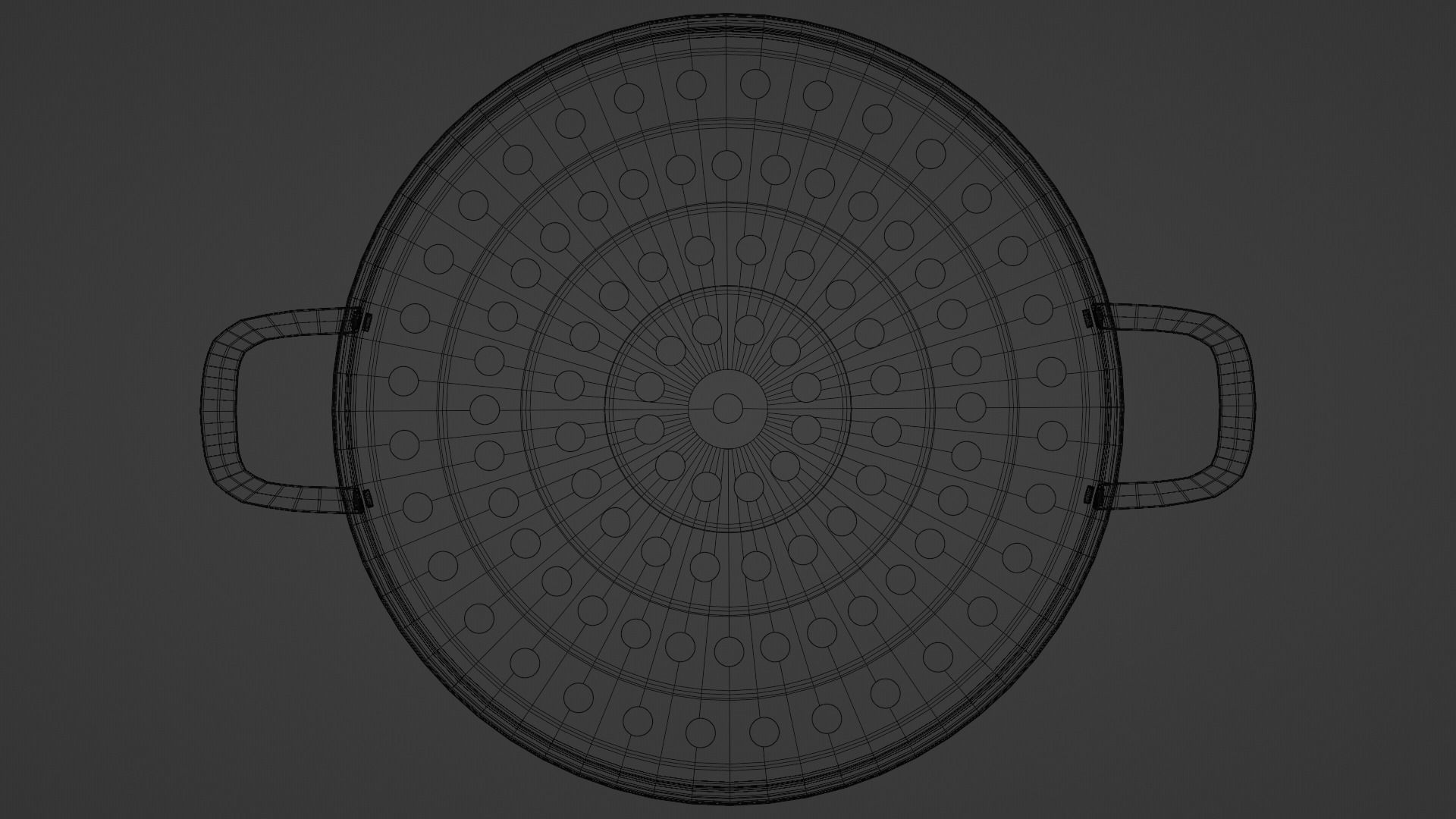 Hammered Copper Cookware Set 15-Piece Low-poly 3D model_14