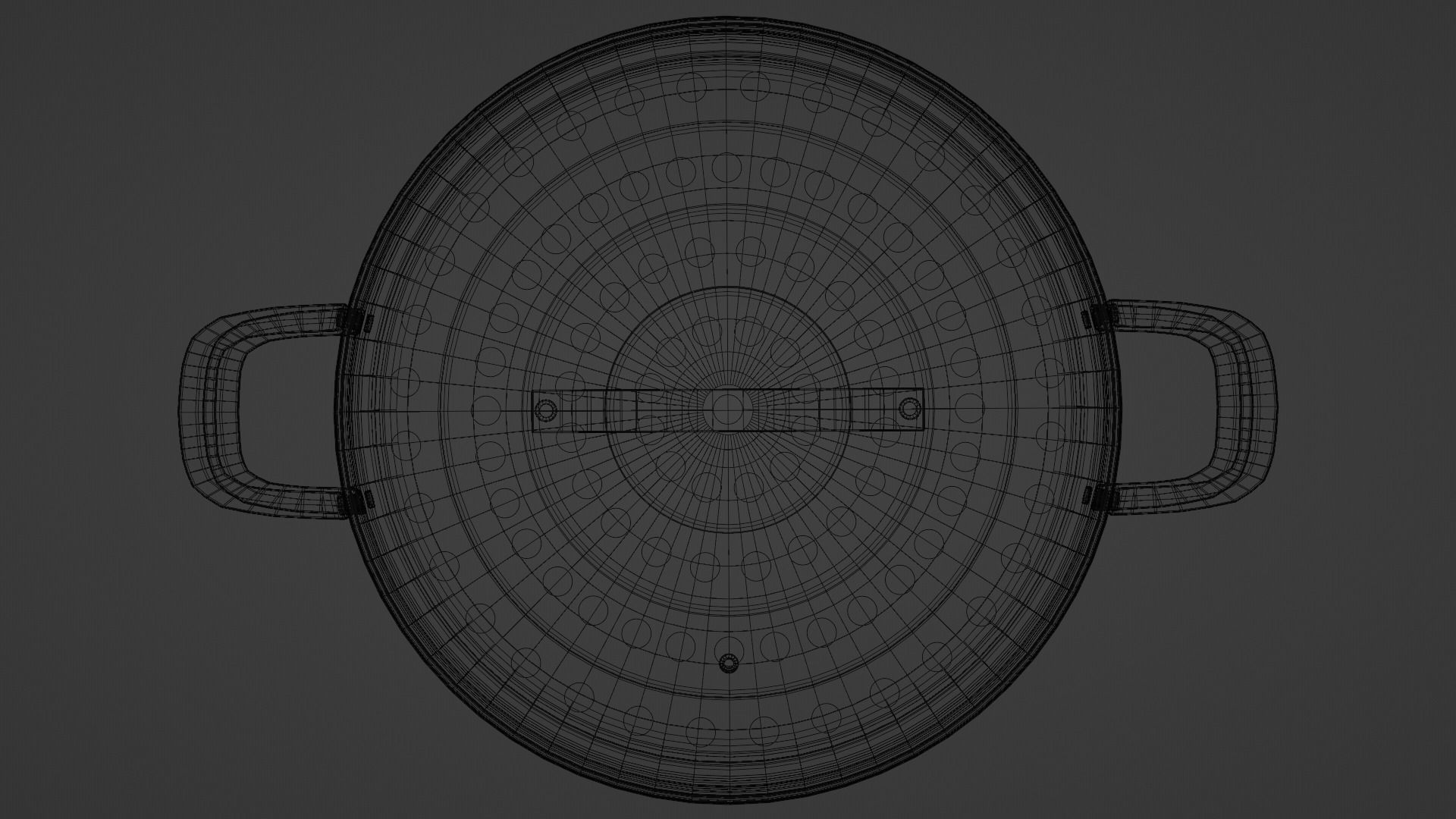 Hammered Copper Cookware Set 15-Piece Low-poly 3D model_9