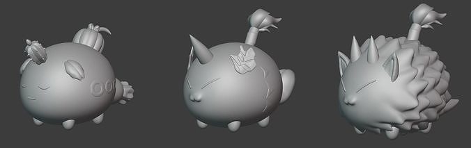 Axie - Team - Fan Art 3D print model