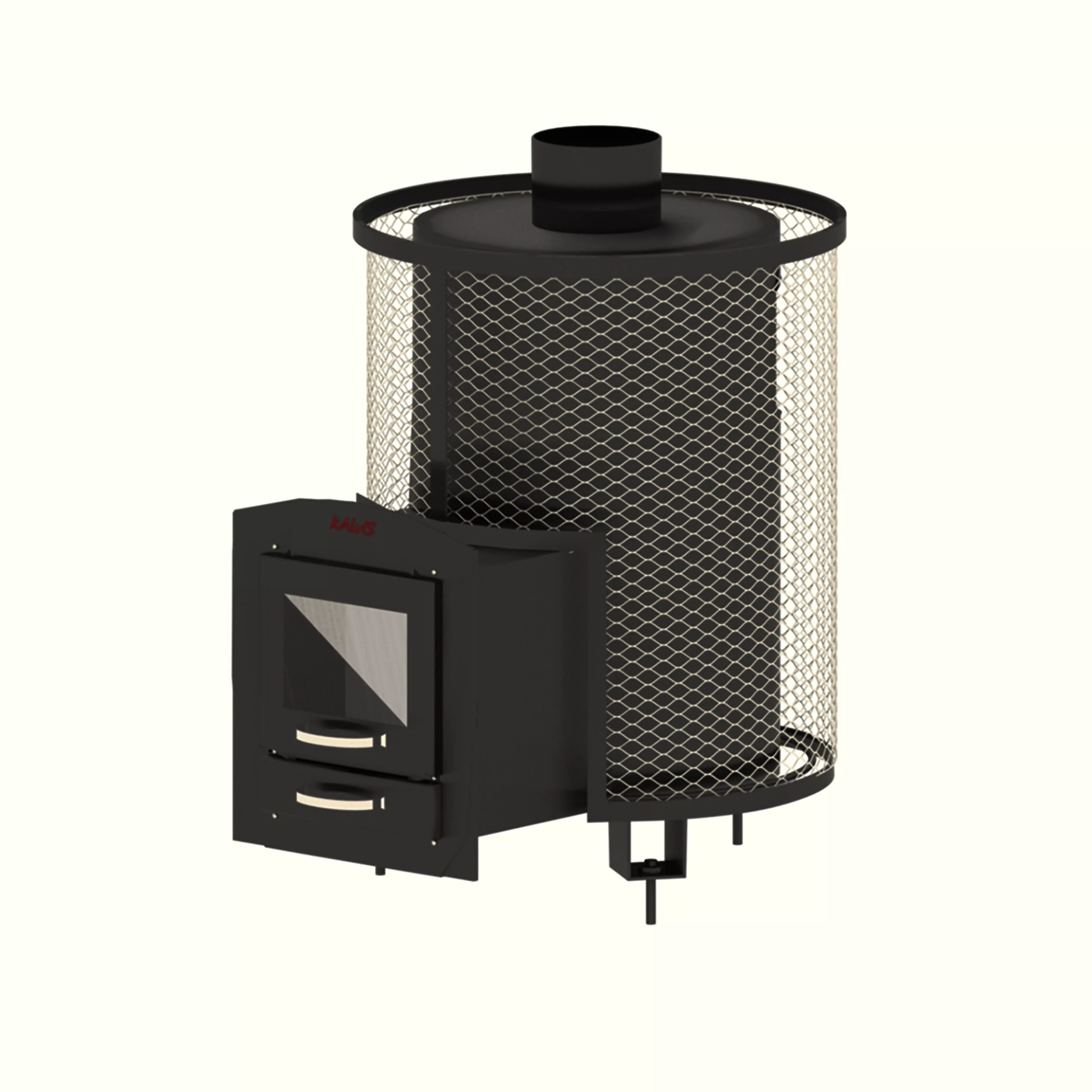 Sauna stove 3D model_0