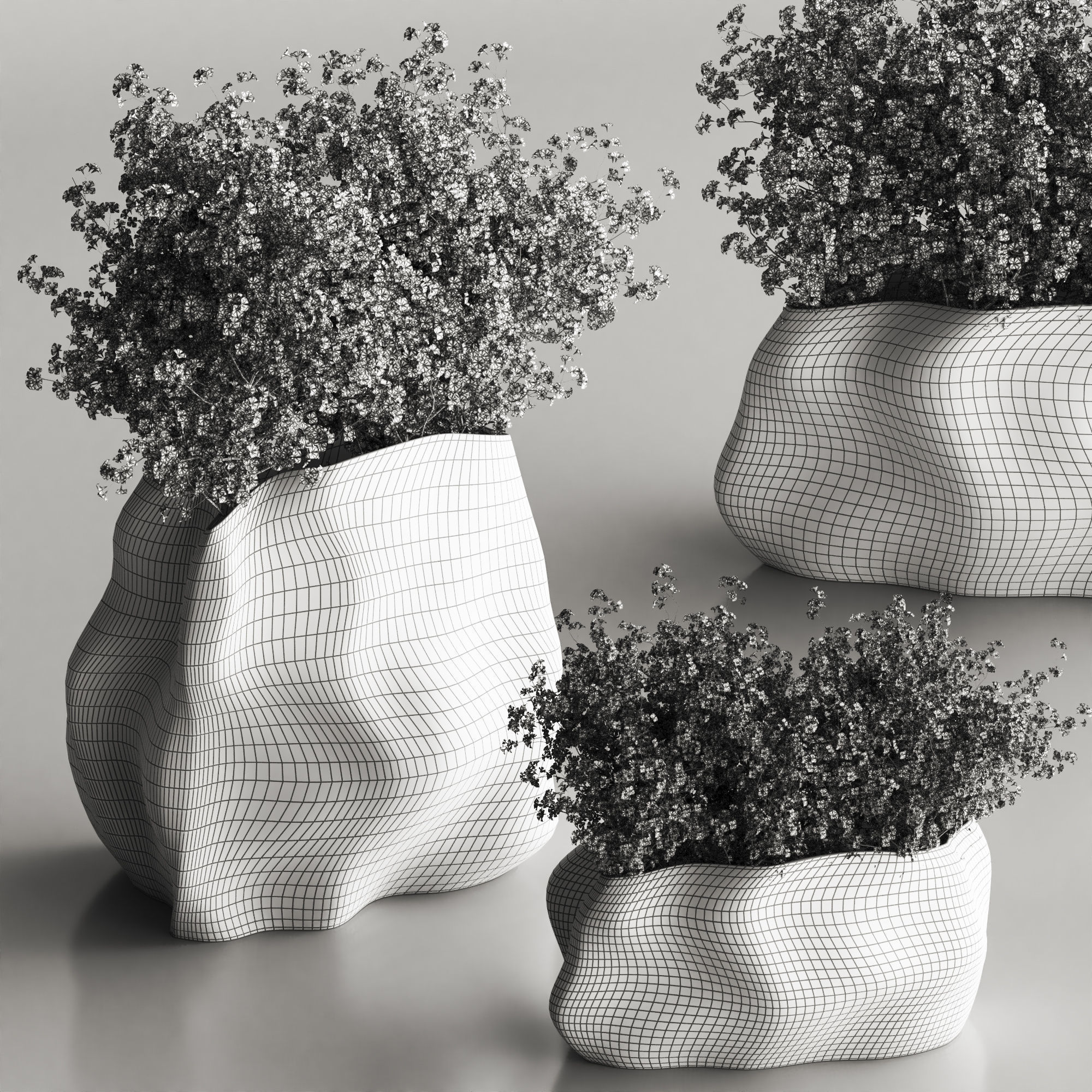 Bouquet collection set 012 3D model_3