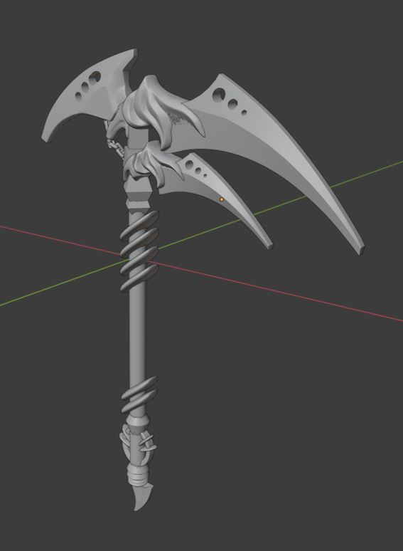 Weapon - Scythe 3D print model_3