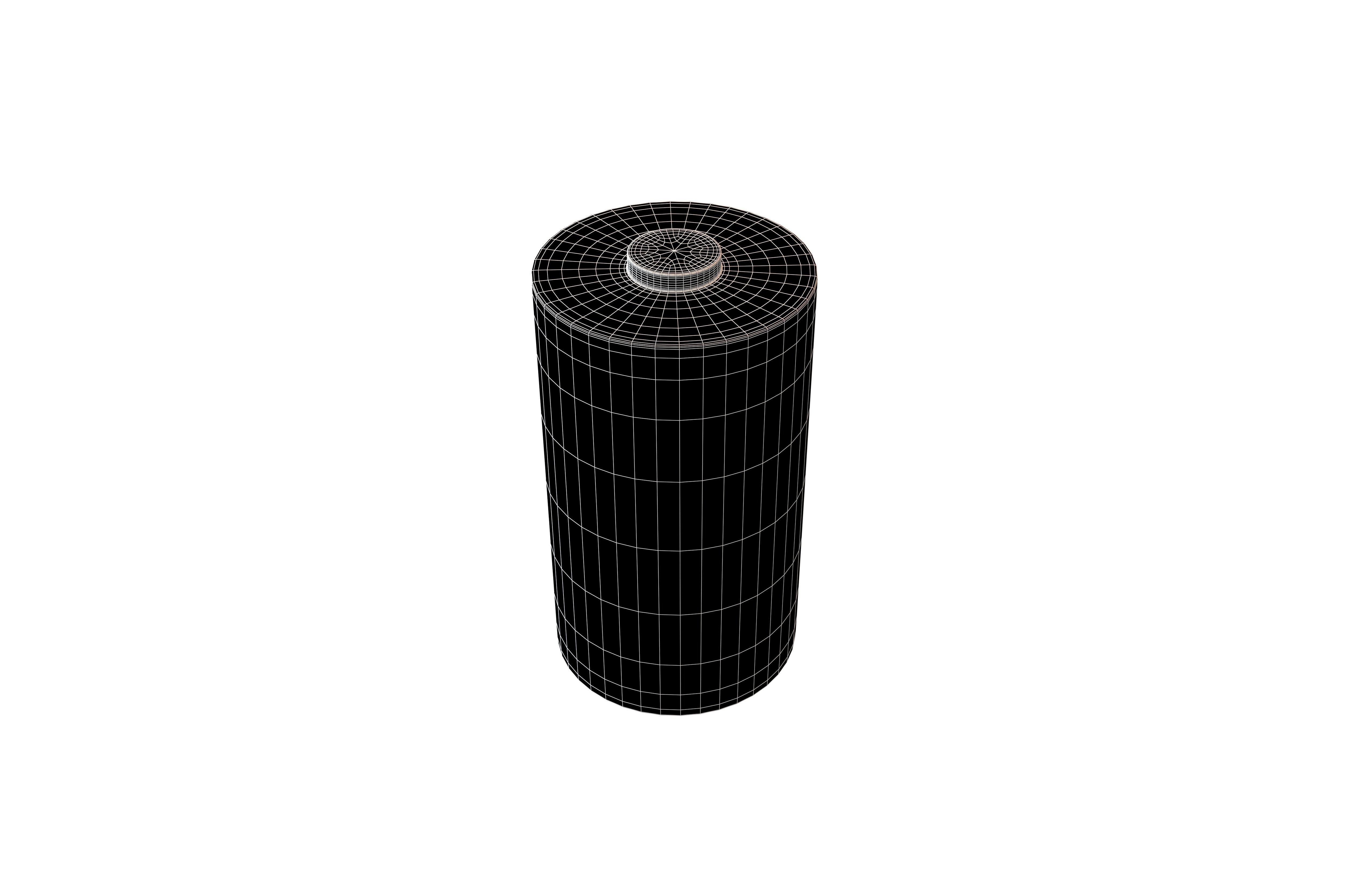 C Battery v1 001 Low-poly 3D model_5