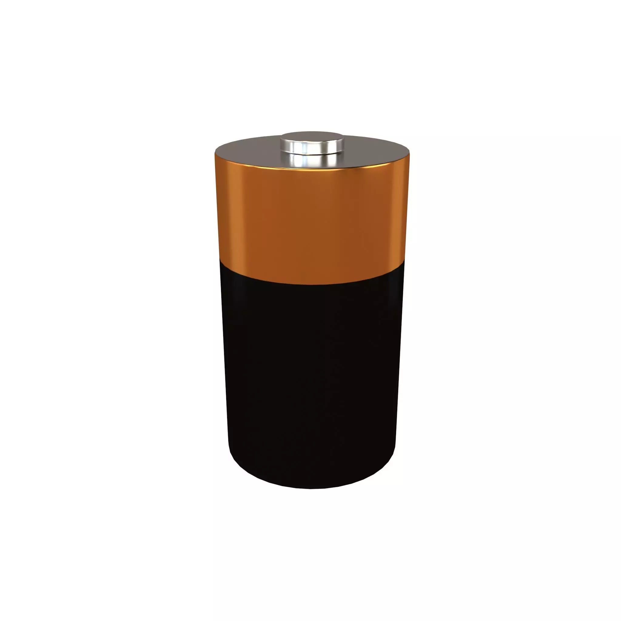 C Battery v1 001 Low-poly 3D model_0