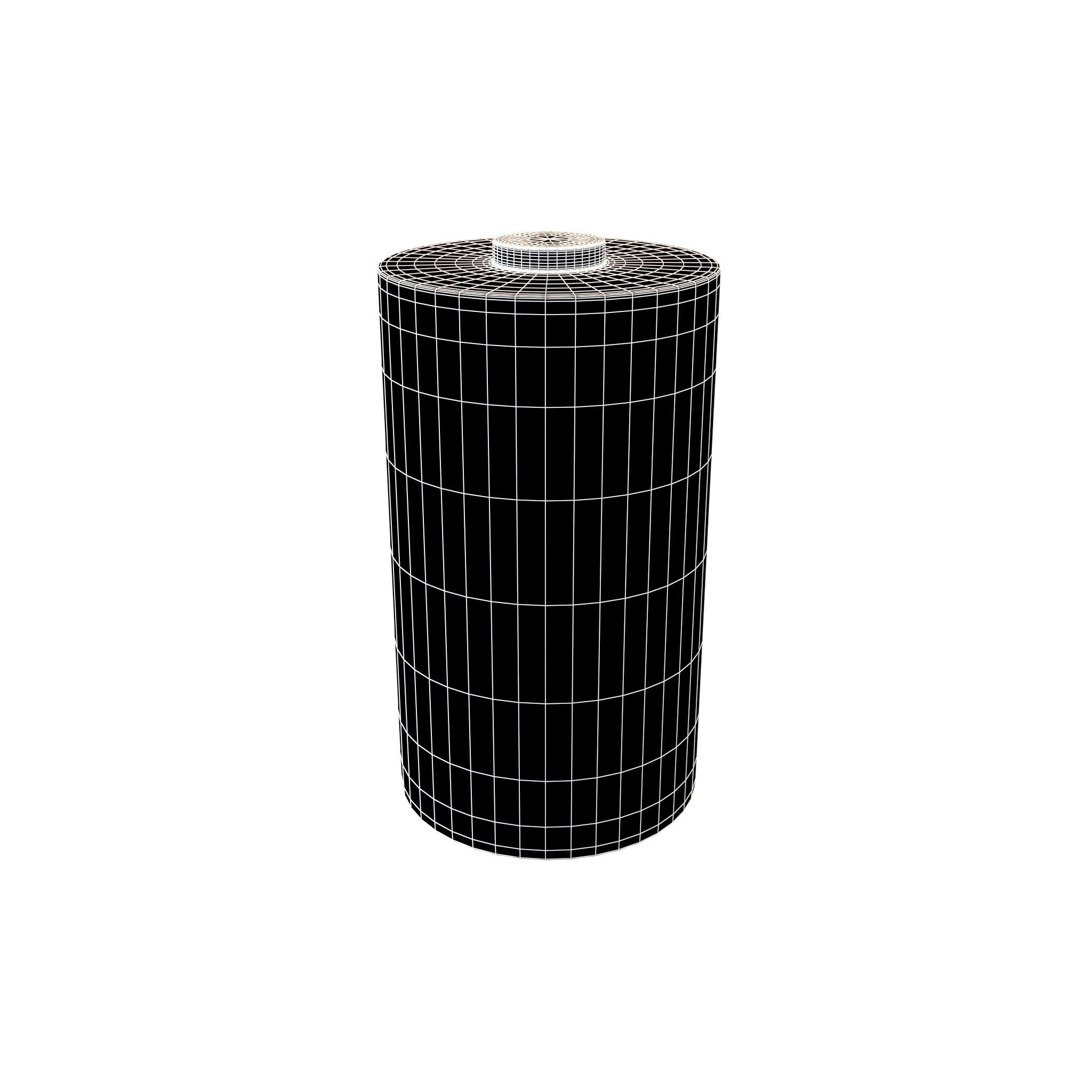 C Battery v1 001 Low-poly 3D model_7