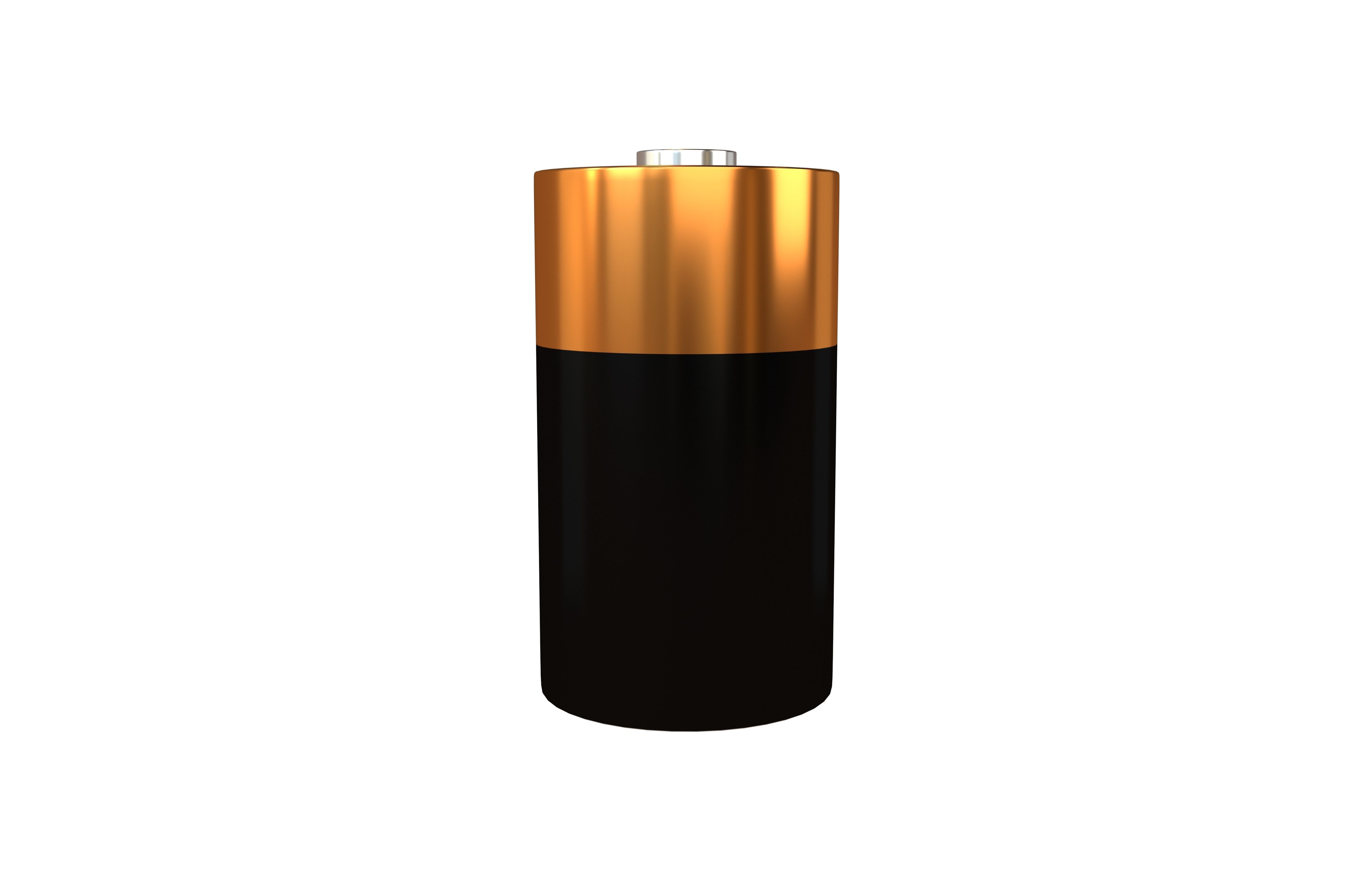 C Battery v1 001 Low-poly 3D model_1