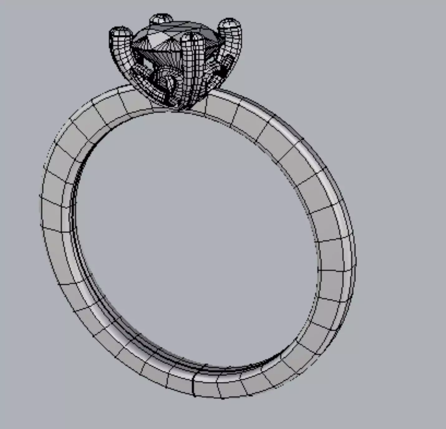 rhino ring setting Free 3D print model_0
