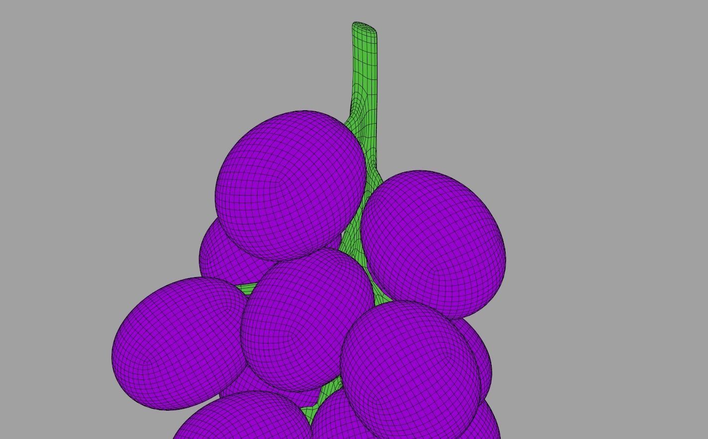 Toon Grapes 3D model_7