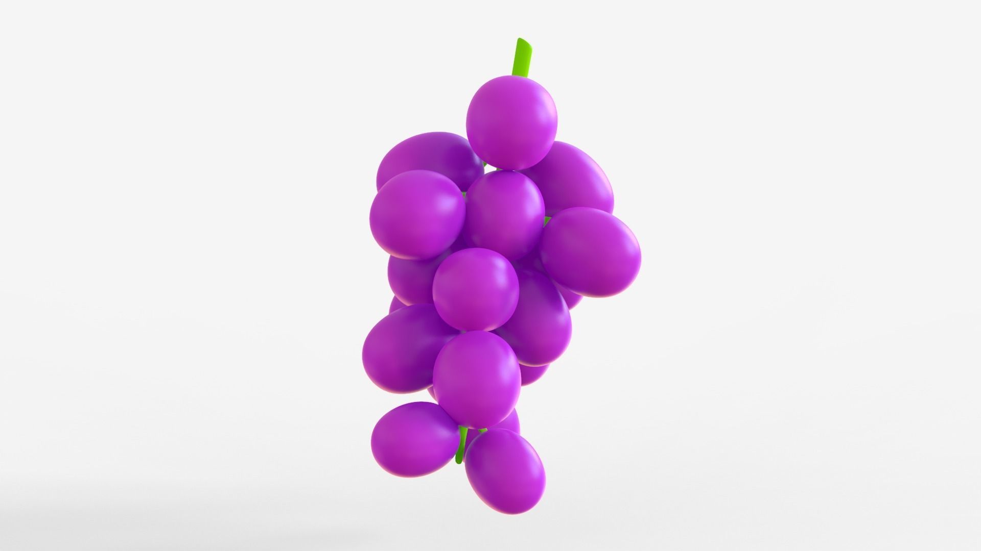 Toon Grapes 3D model_4