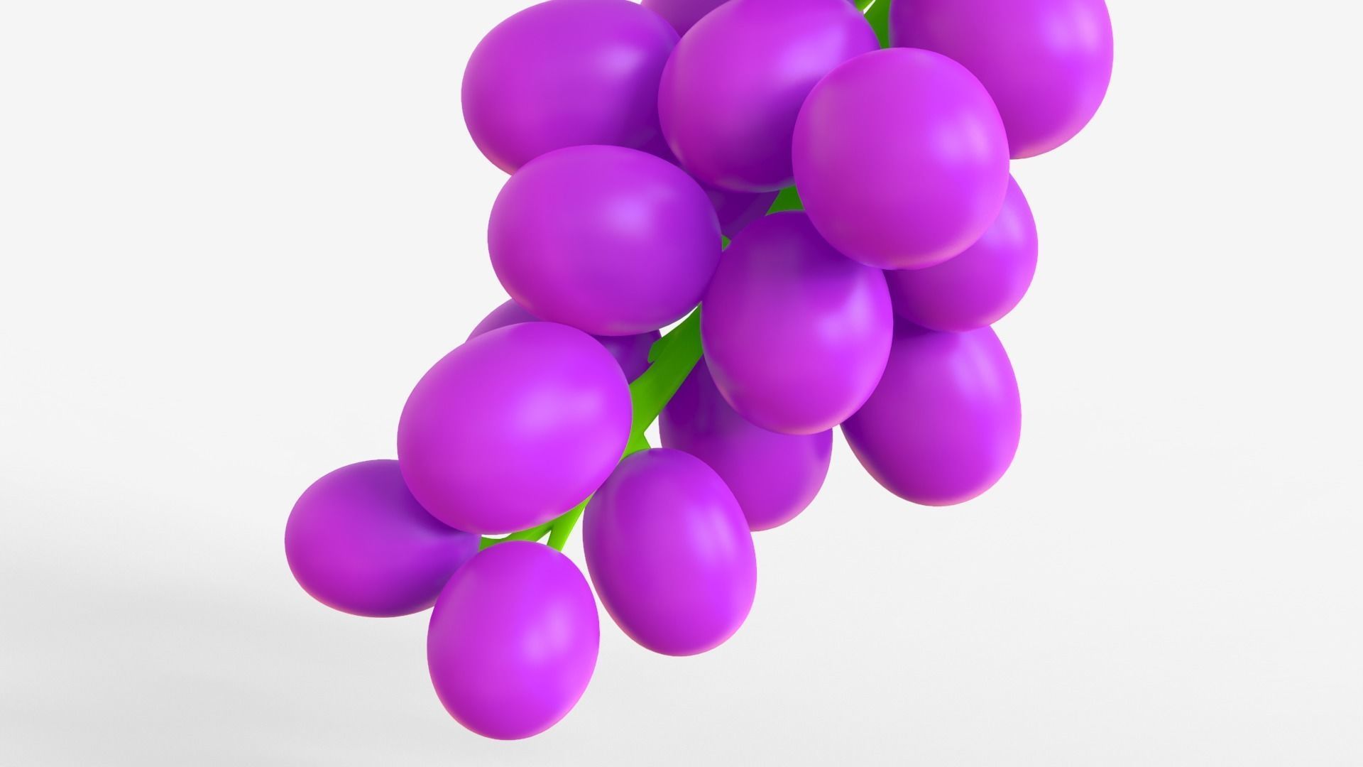 Toon Grapes 3D model_3