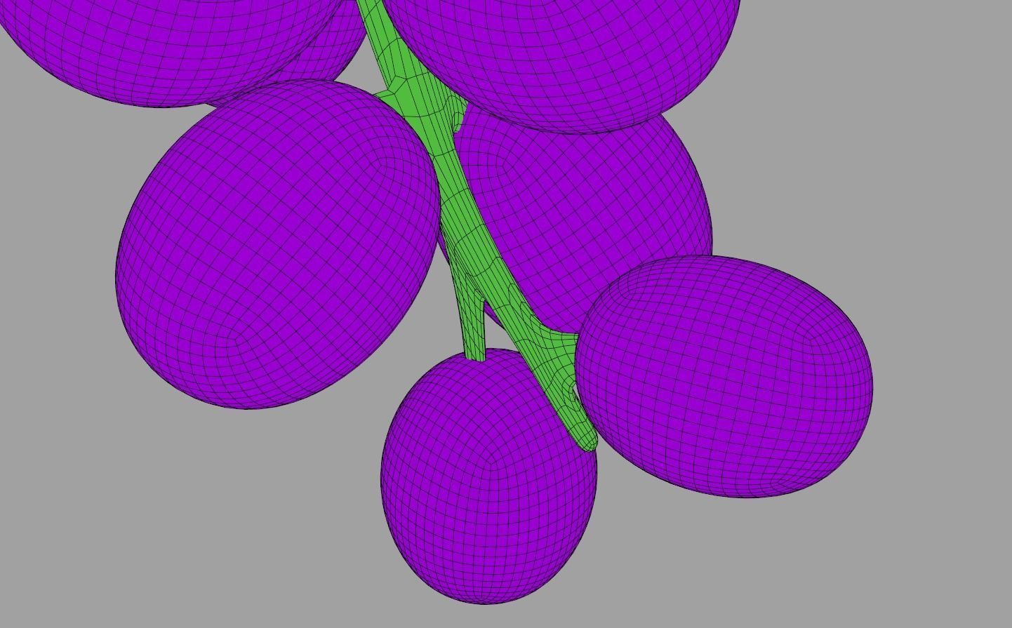 Toon Grapes 3D model_8