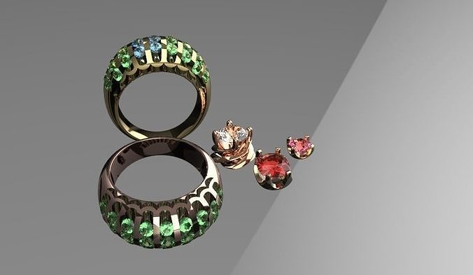 Rhino jewelry ring 3D print model