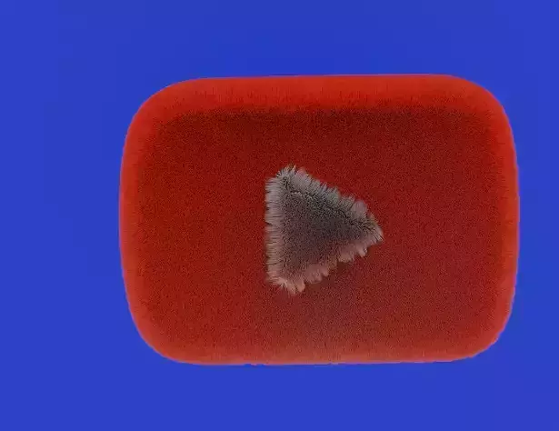 YouTube Logo 3D Model