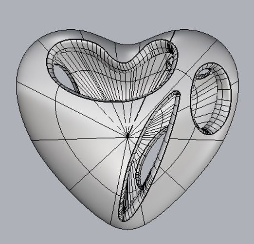 Jewelry pendant 3D print model
