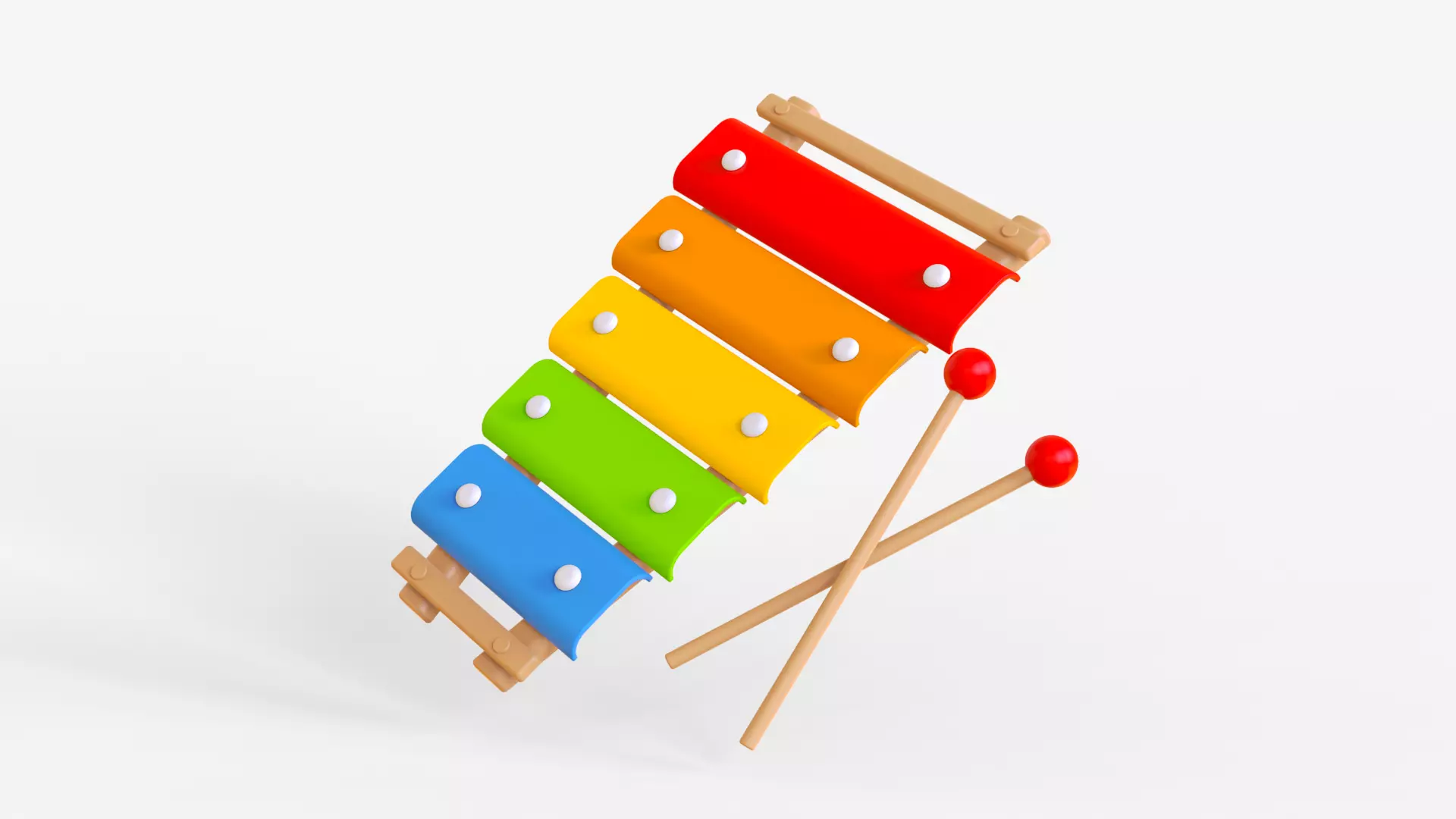 Toon Xylophon 3D model_0