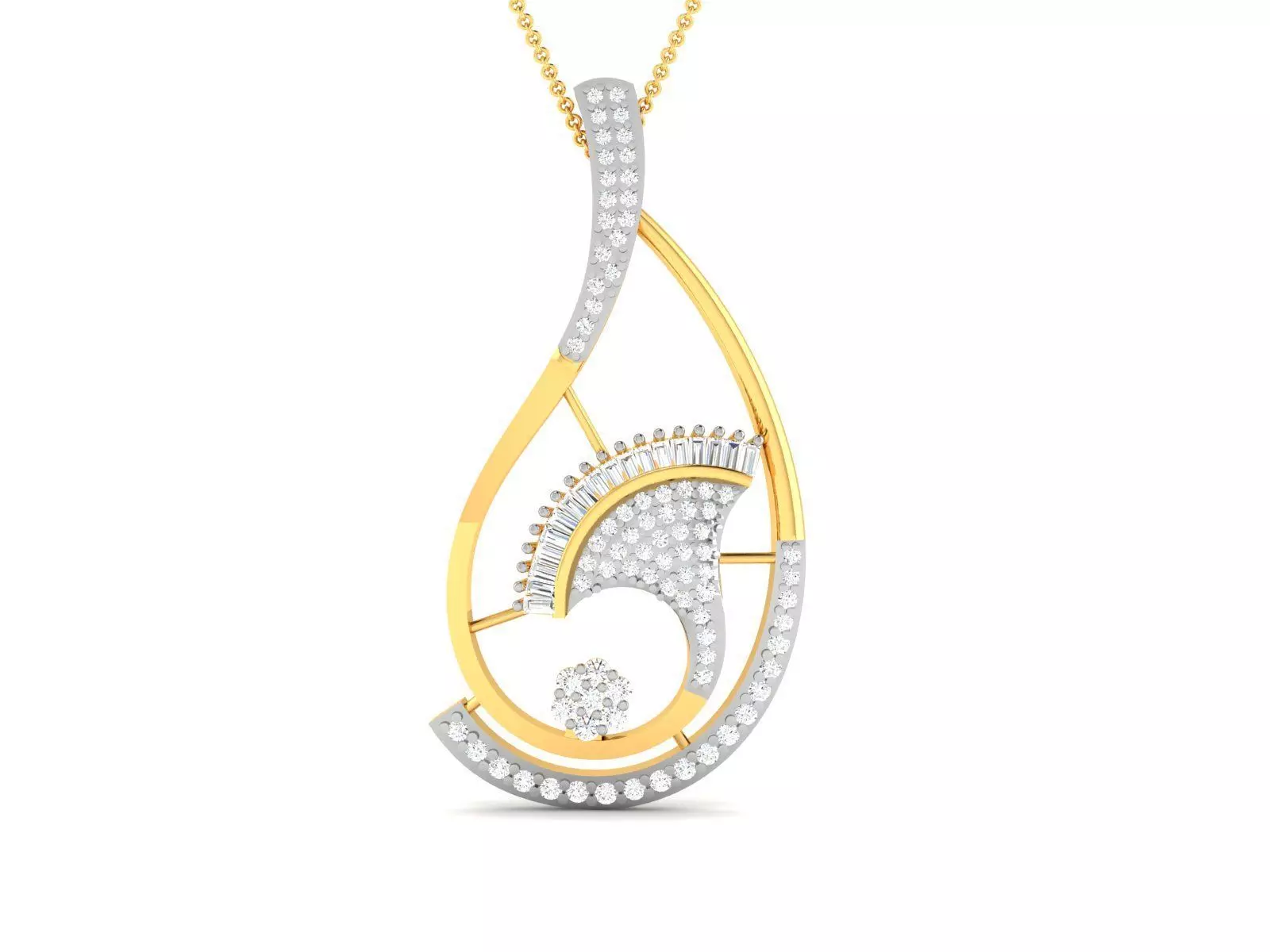 Women pendant 3D print model_0