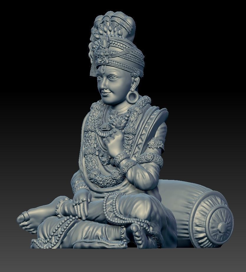 Shree Swaminarayan Saint 3D print model 3D print model_10
