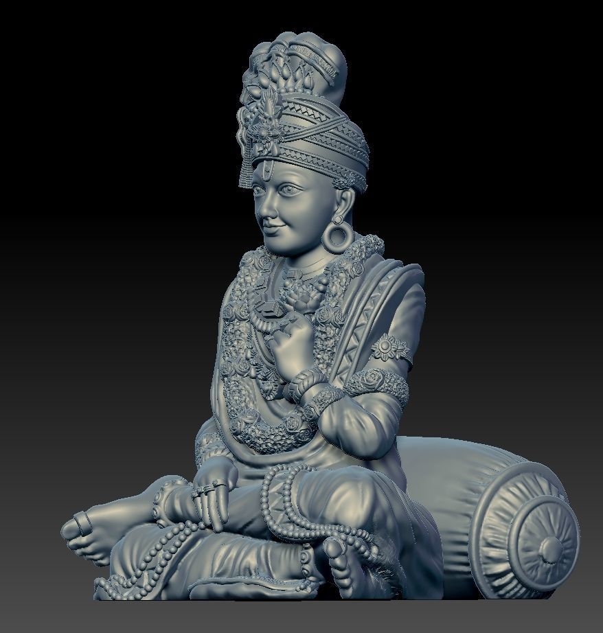 Shree Swaminarayan Saint 3D print model 3D print model_17
