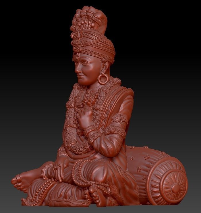 Shree Swaminarayan Saint 3D print model 3D print model_15