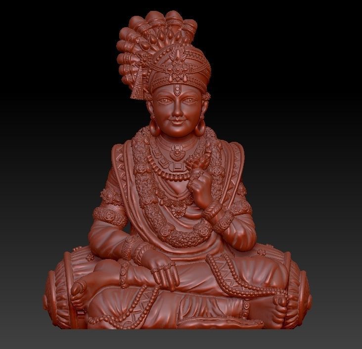 Shree Swaminarayan Saint 3D print model 3D print model_5