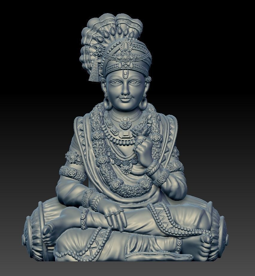 Shree Swaminarayan Saint 3D print model 3D print model_16