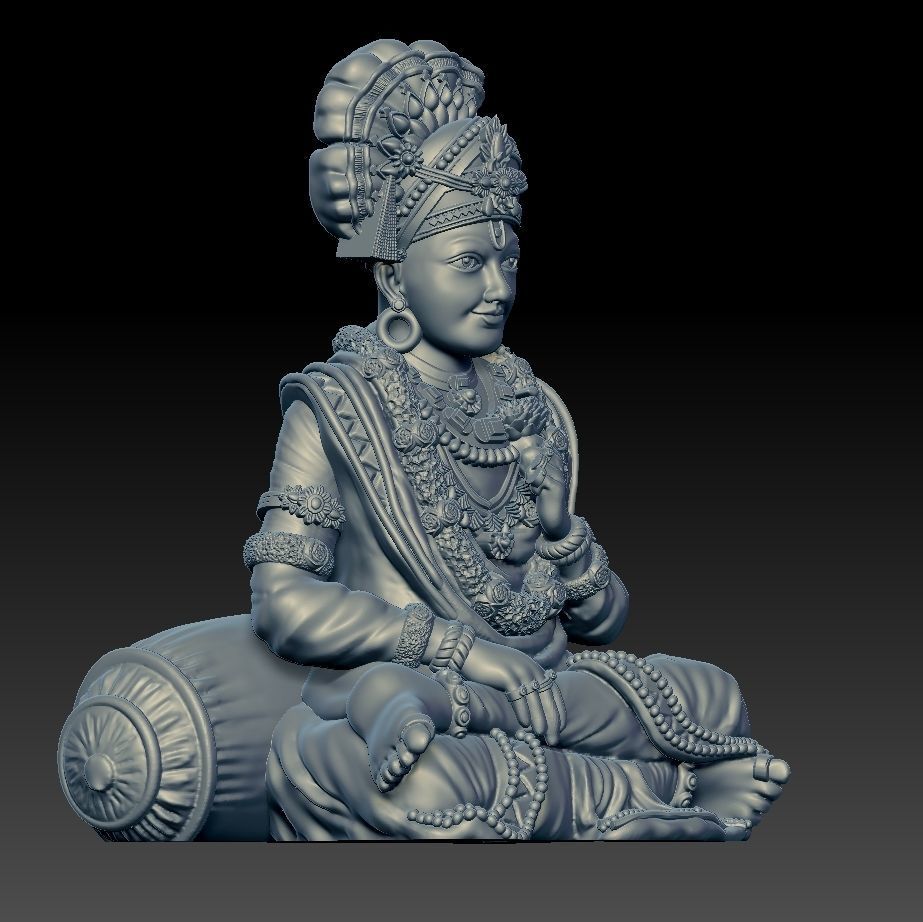 Shree Swaminarayan Saint 3D print model 3D print model_11