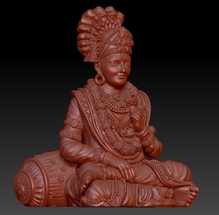 Shree Swaminarayan Saint 3D print model 3D print model_13