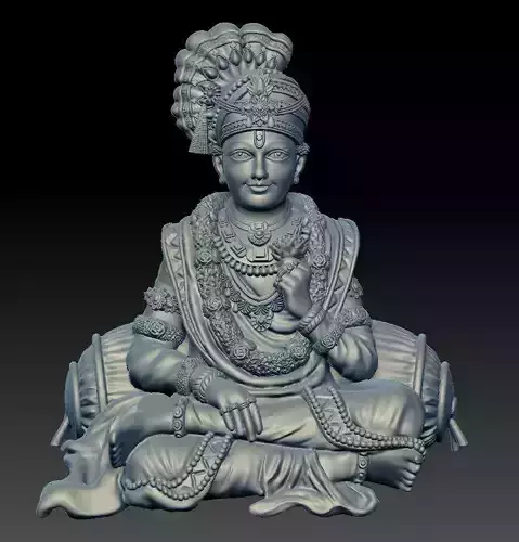 Shree Swaminarayan Saint 3D print model 3D print model