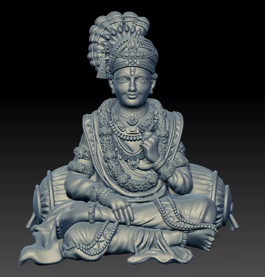 Shree Swaminarayan Saint 3D print model 3D print model_0