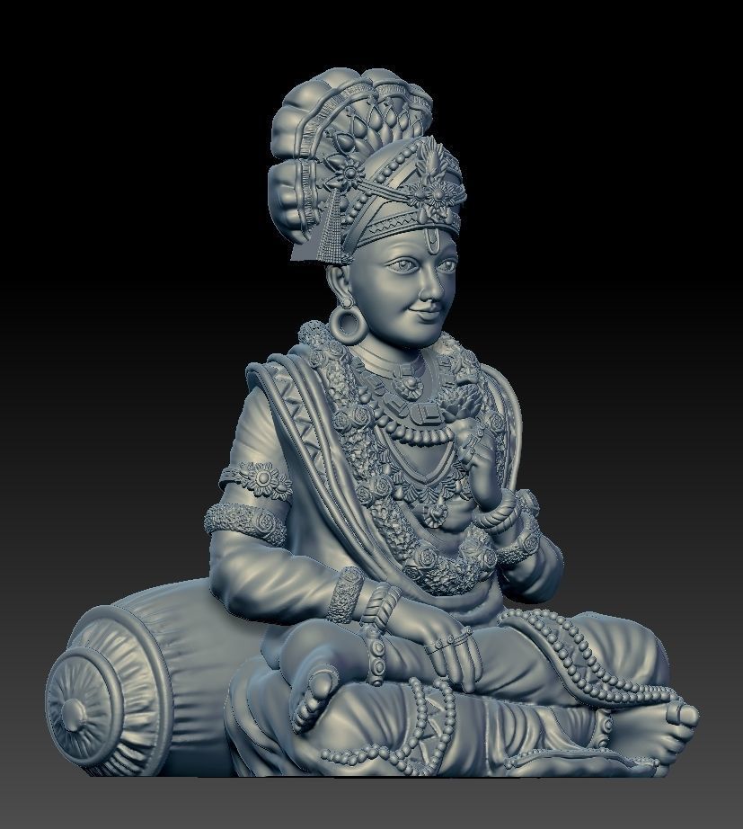 Shree Swaminarayan Saint 3D print model 3D print model_3
