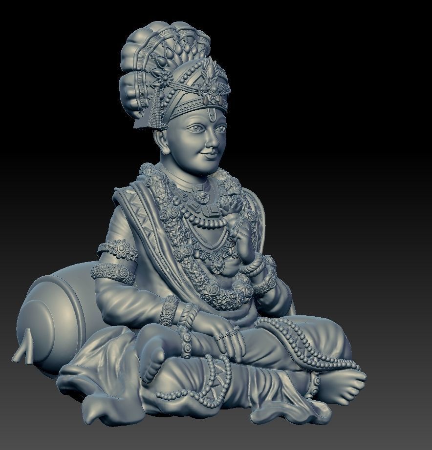 Shree Swaminarayan Saint 3D print model 3D print model_4