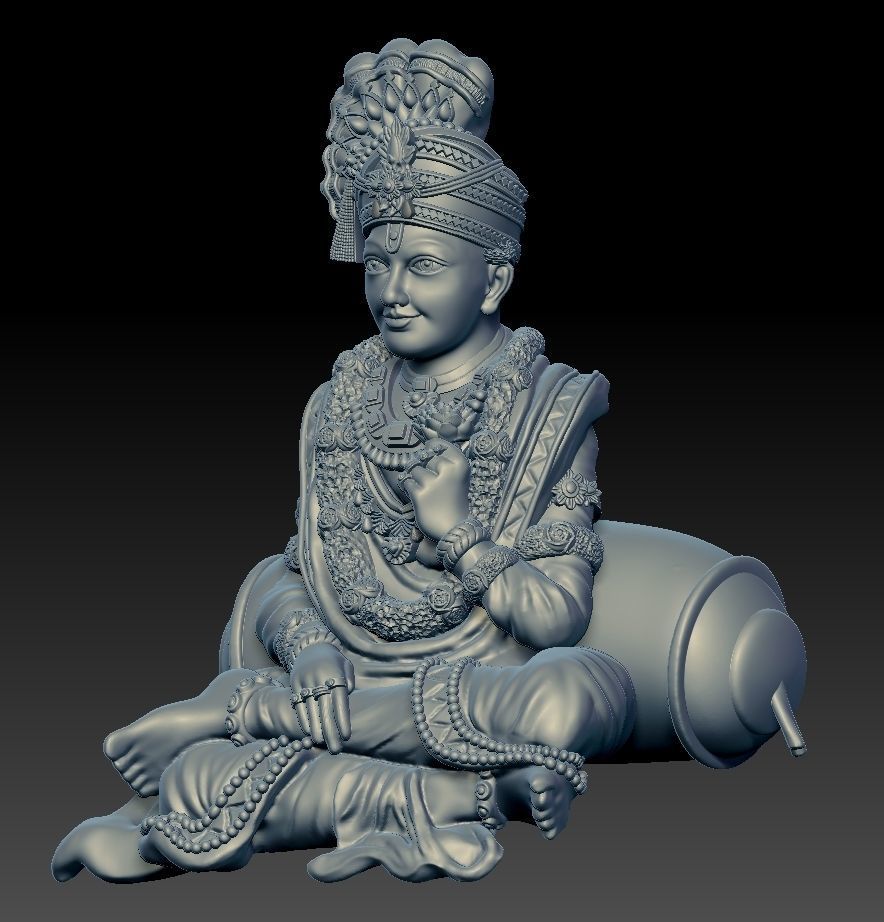 Shree Swaminarayan Saint 3D print model 3D print model_7