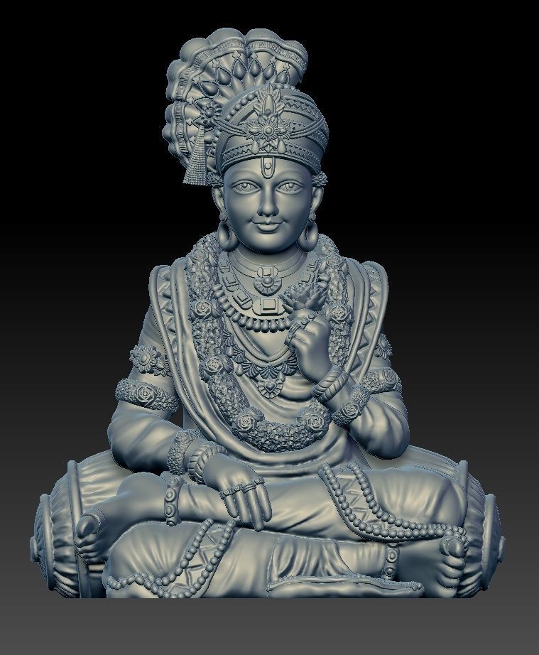 Shree Swaminarayan Saint 3D print model 3D print model_9