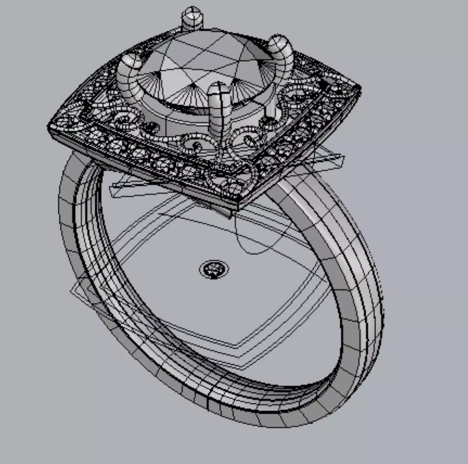 Rhino Jewelry Ring Free 3D print model
