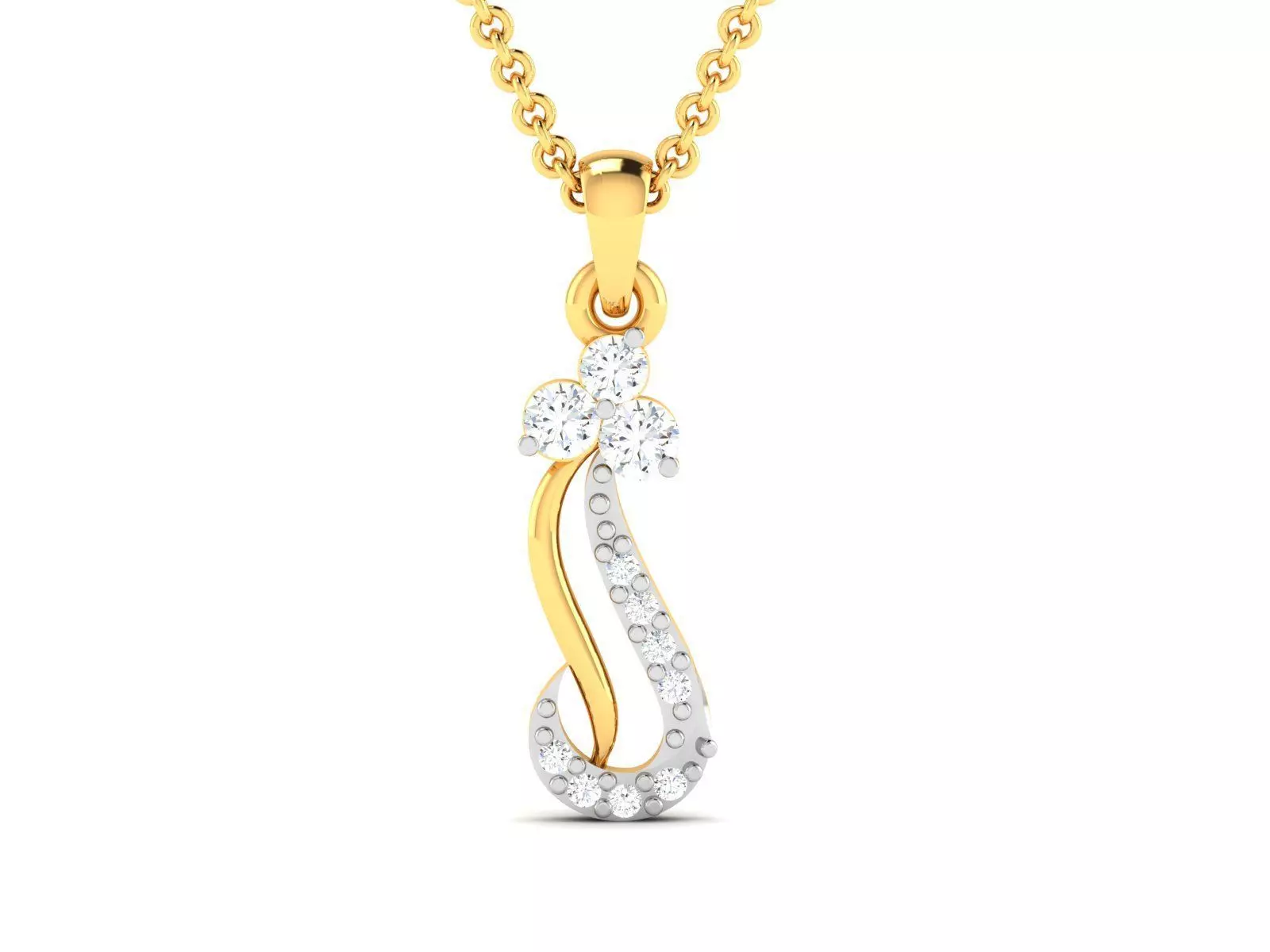 Women pendant 3D print model_0