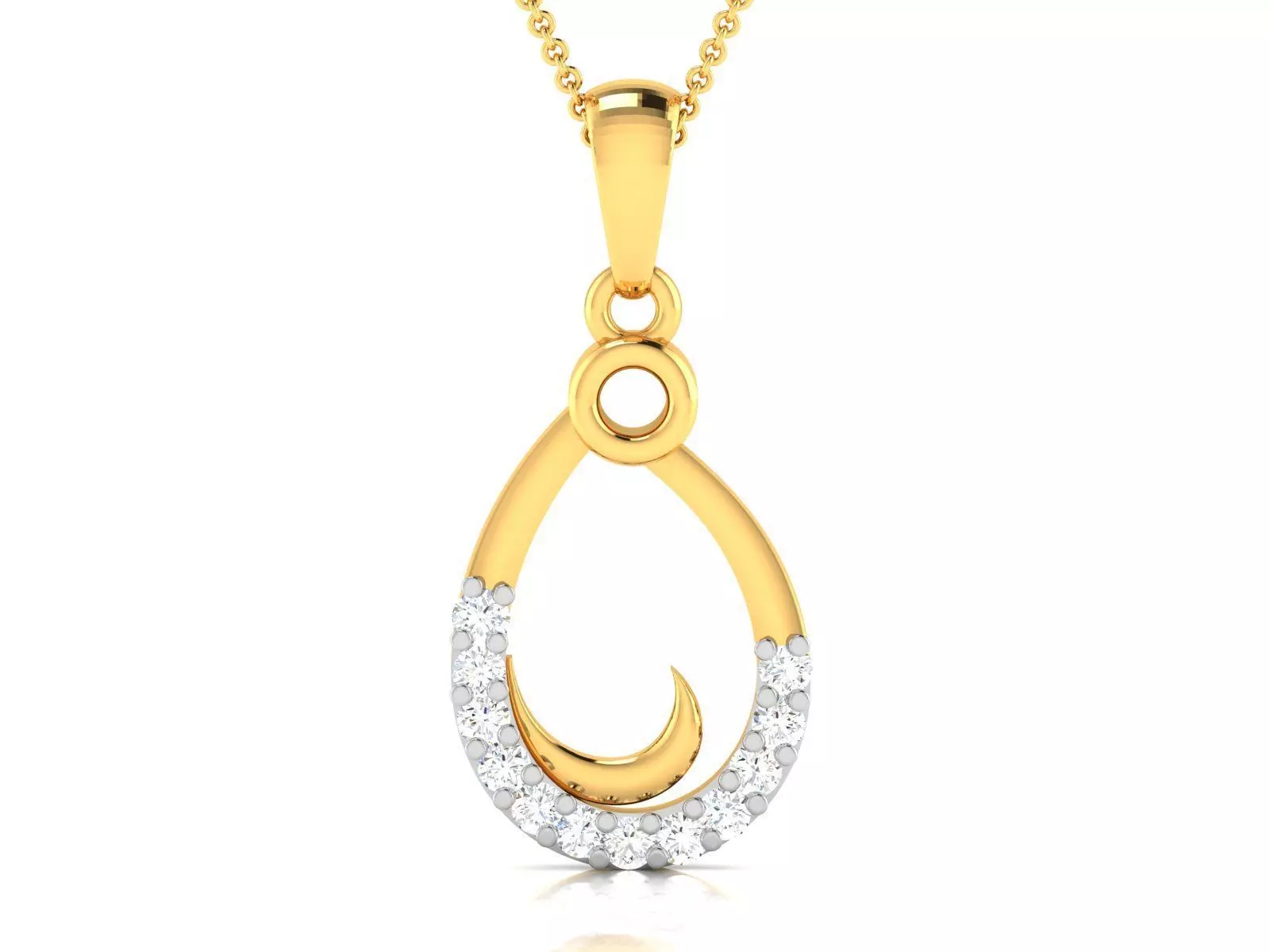 Women pendant 3D print model_0