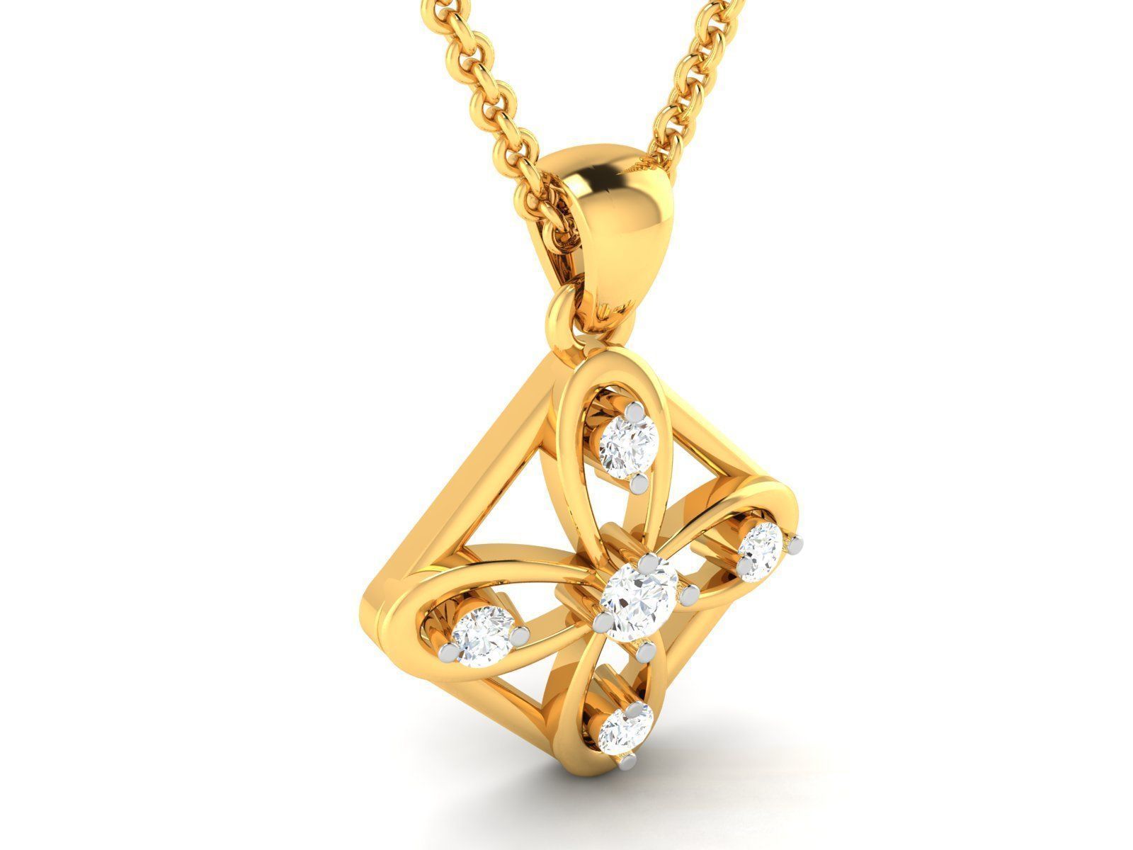 Women pendant 3D print model_1