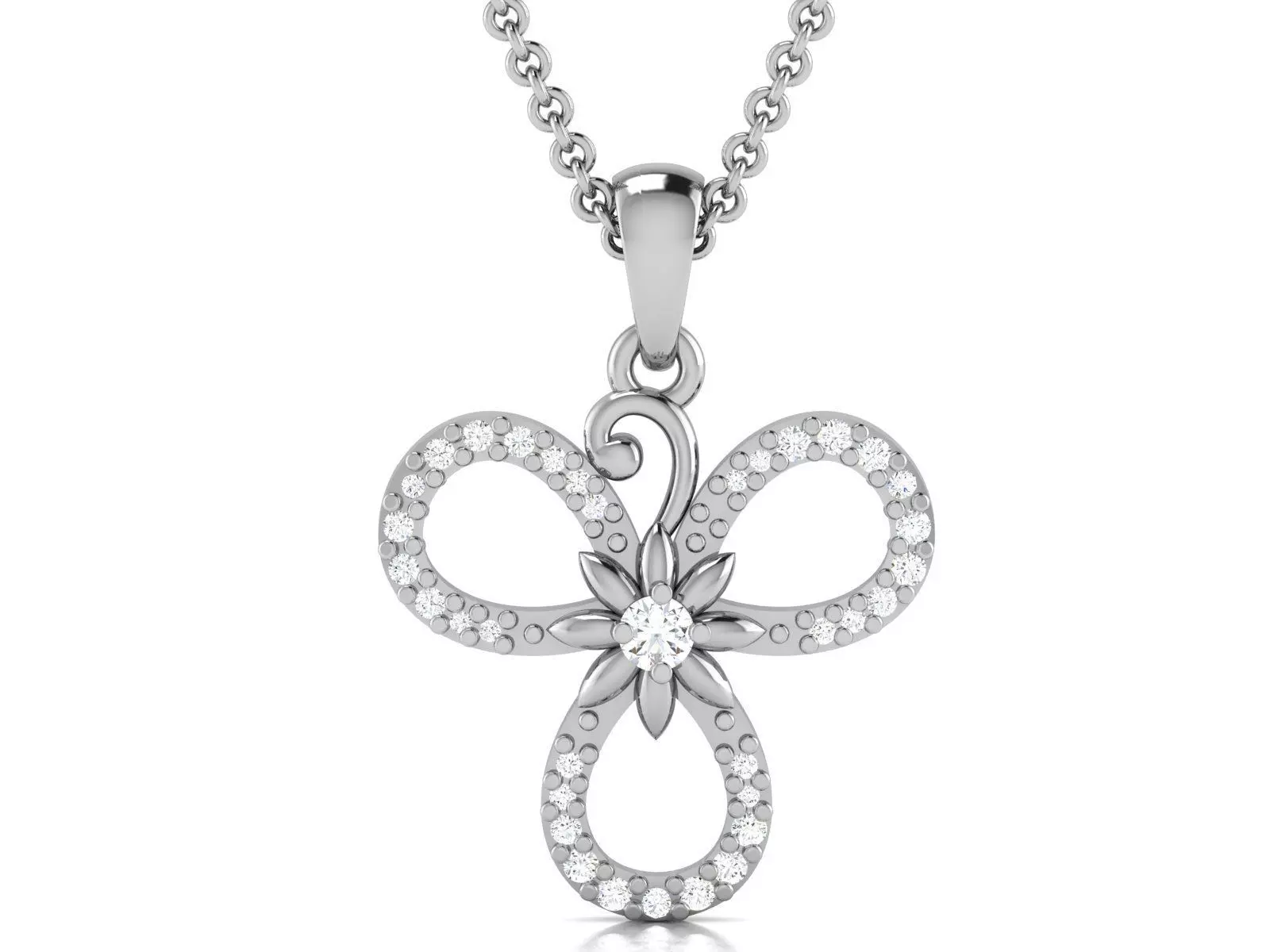 Women pendant 3D print model_0