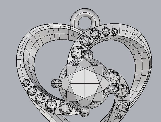 Jewelry pendant 3D print model