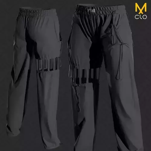 Trousers  pants  MaleFemale Clo Marvelous designer project  OBJ