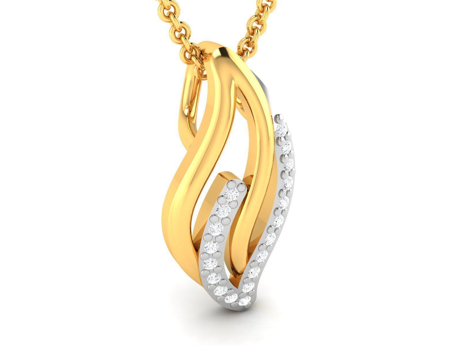Women pendant 3D print model_1