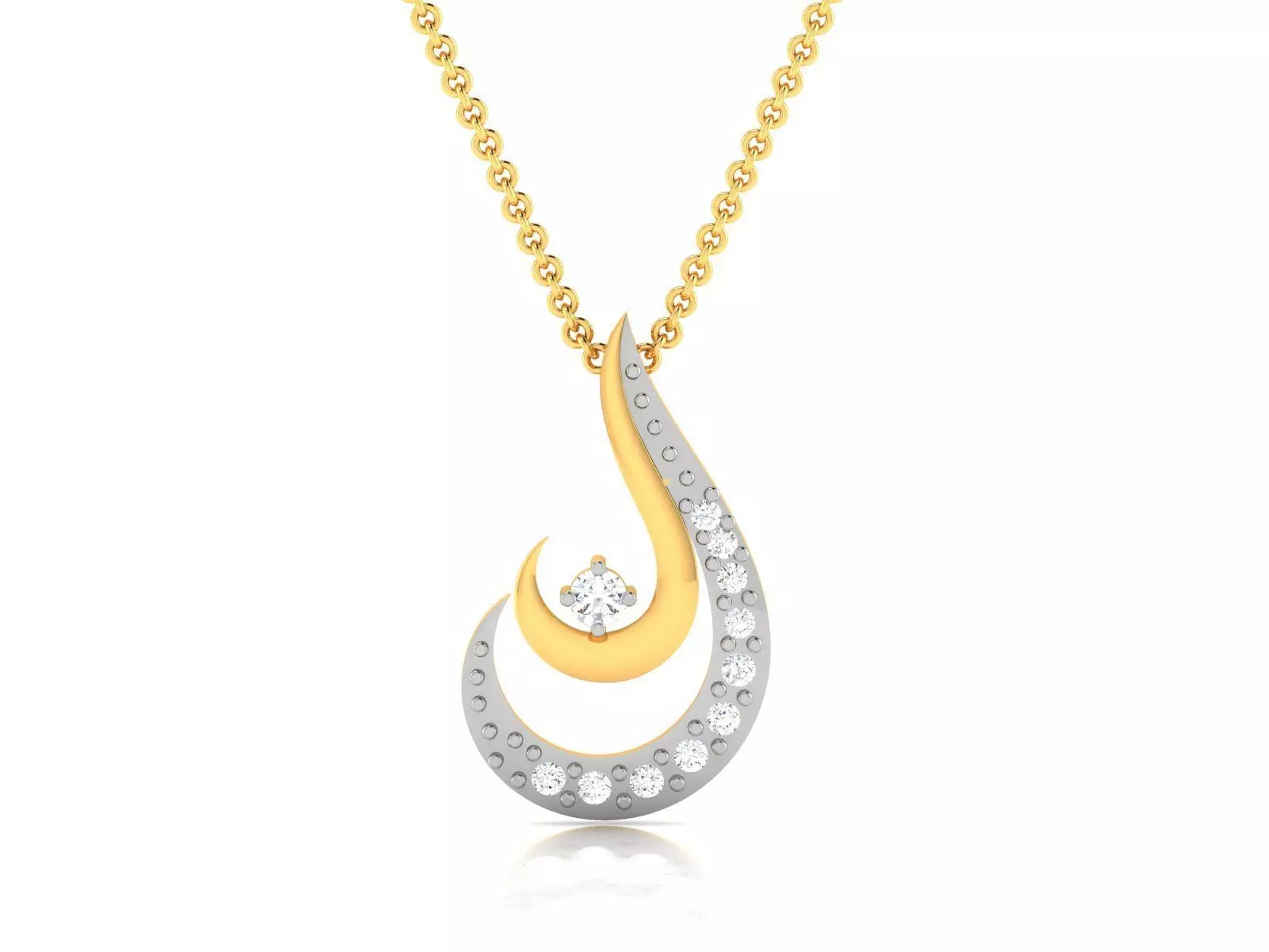 Women pendant 3D print model_0