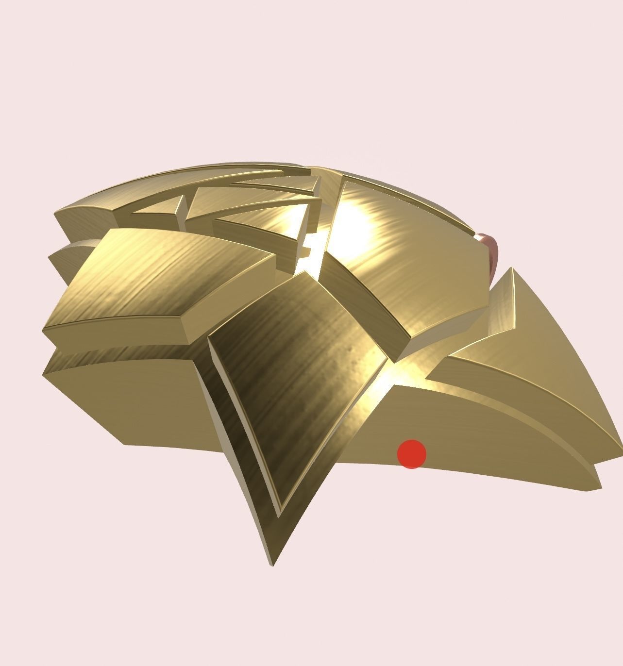 Robotic fish pendant 3D print model_5