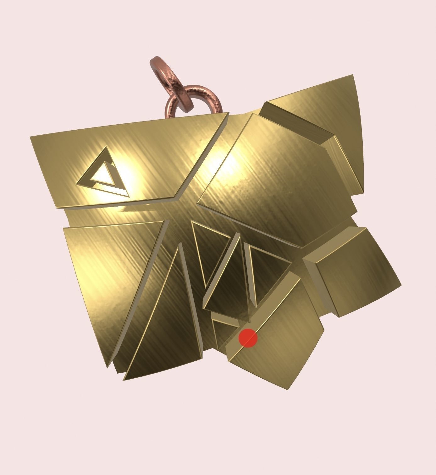 Robotic fish pendant 3D print model_1