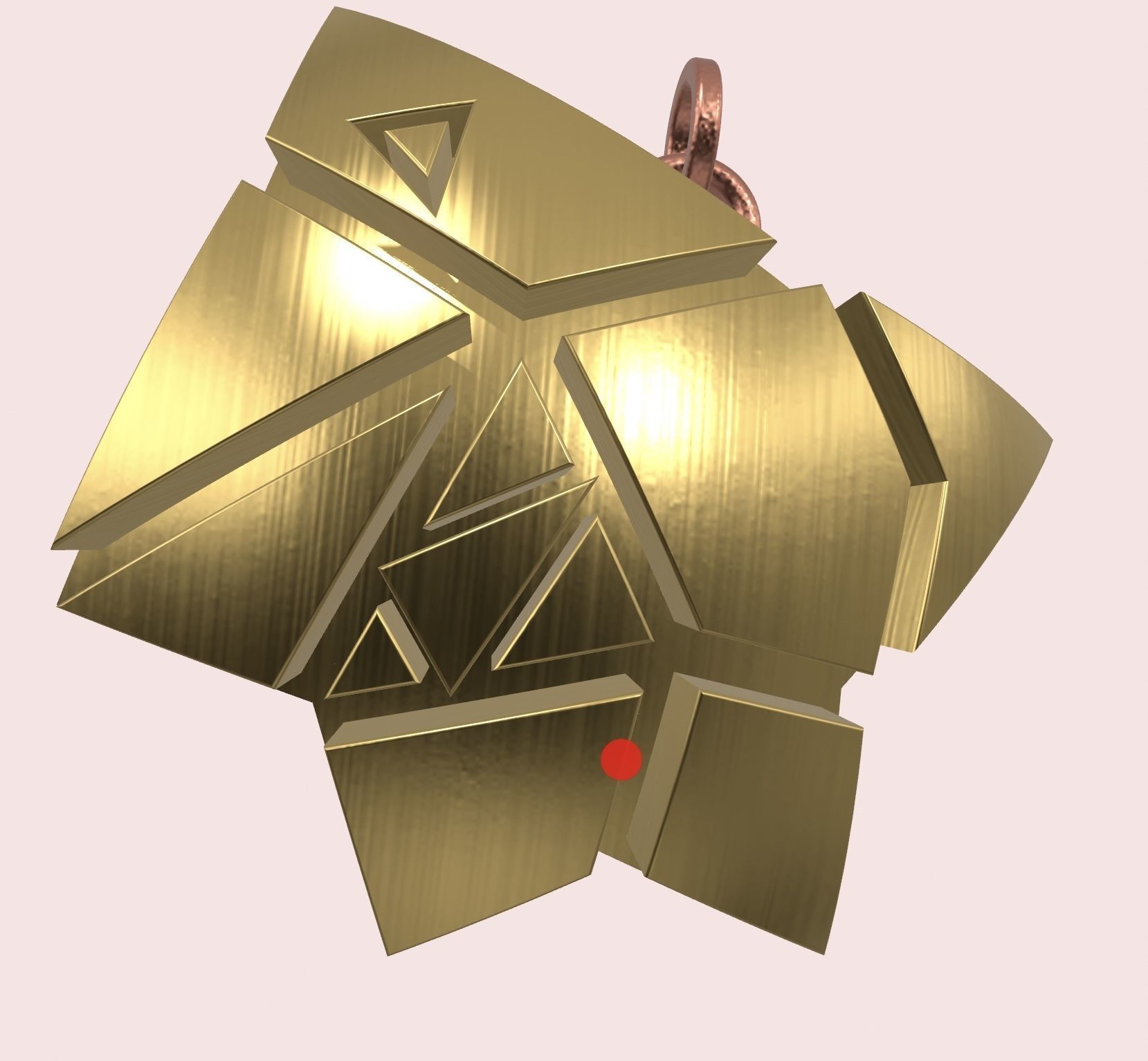 Robotic fish pendant 3D print model_2