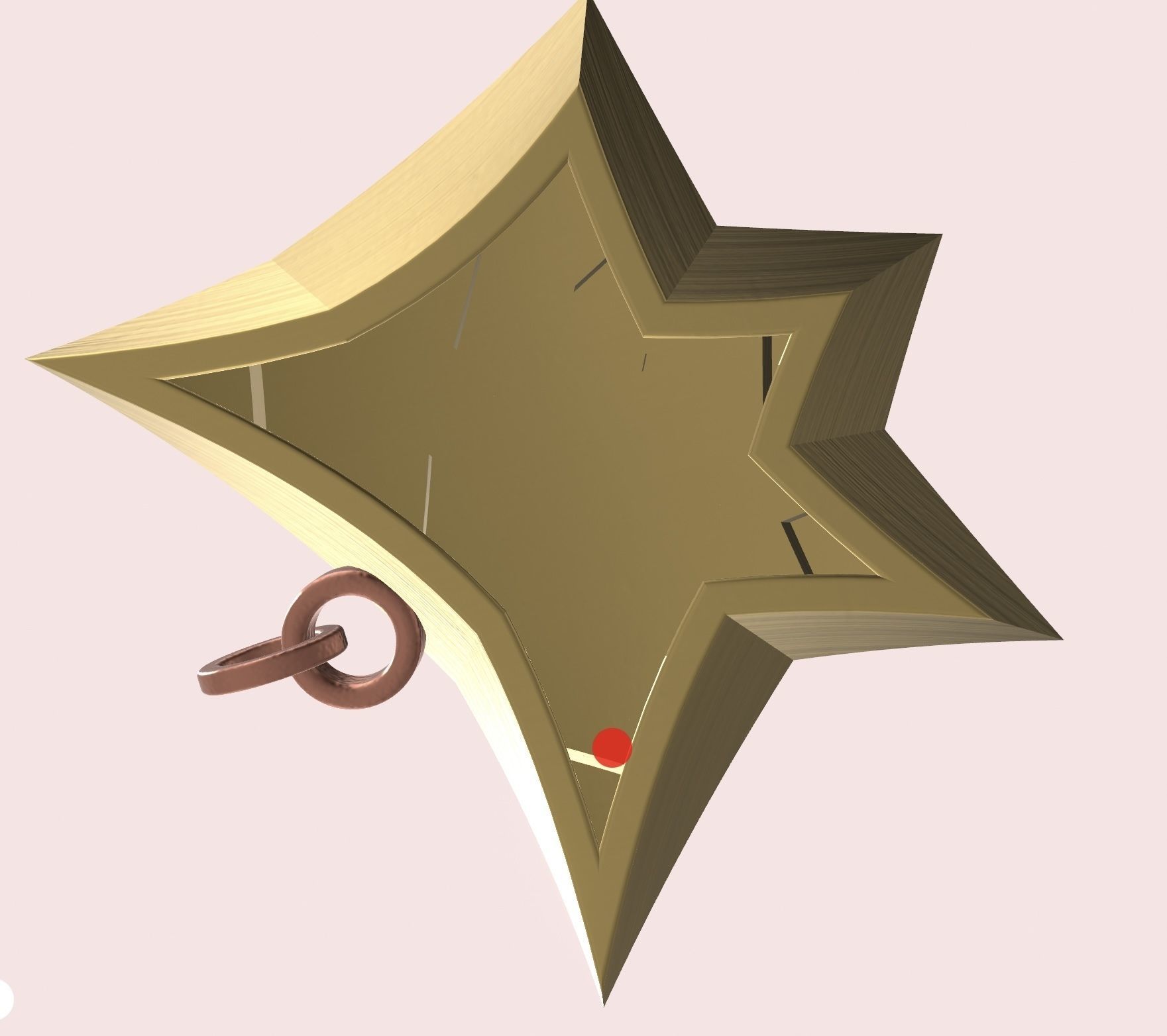 Robotic fish pendant 3D print model_8