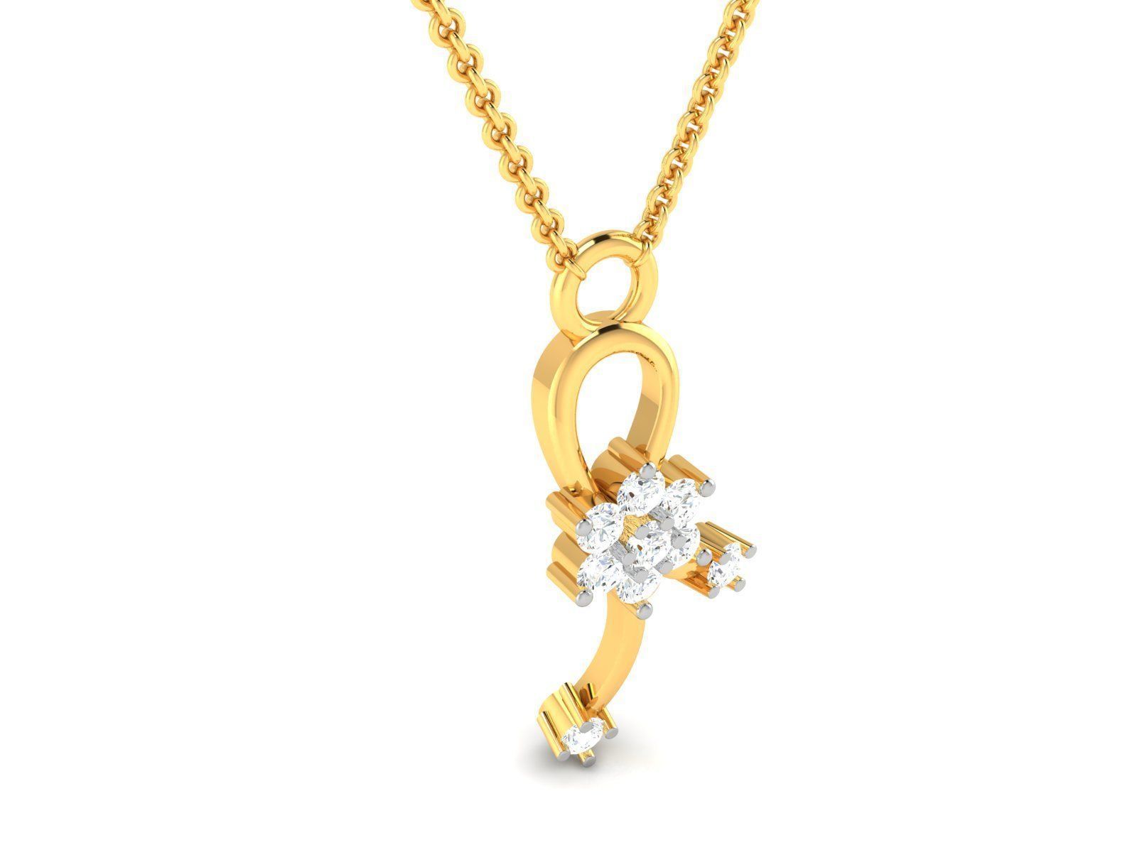 Women pendant 3D print model_1