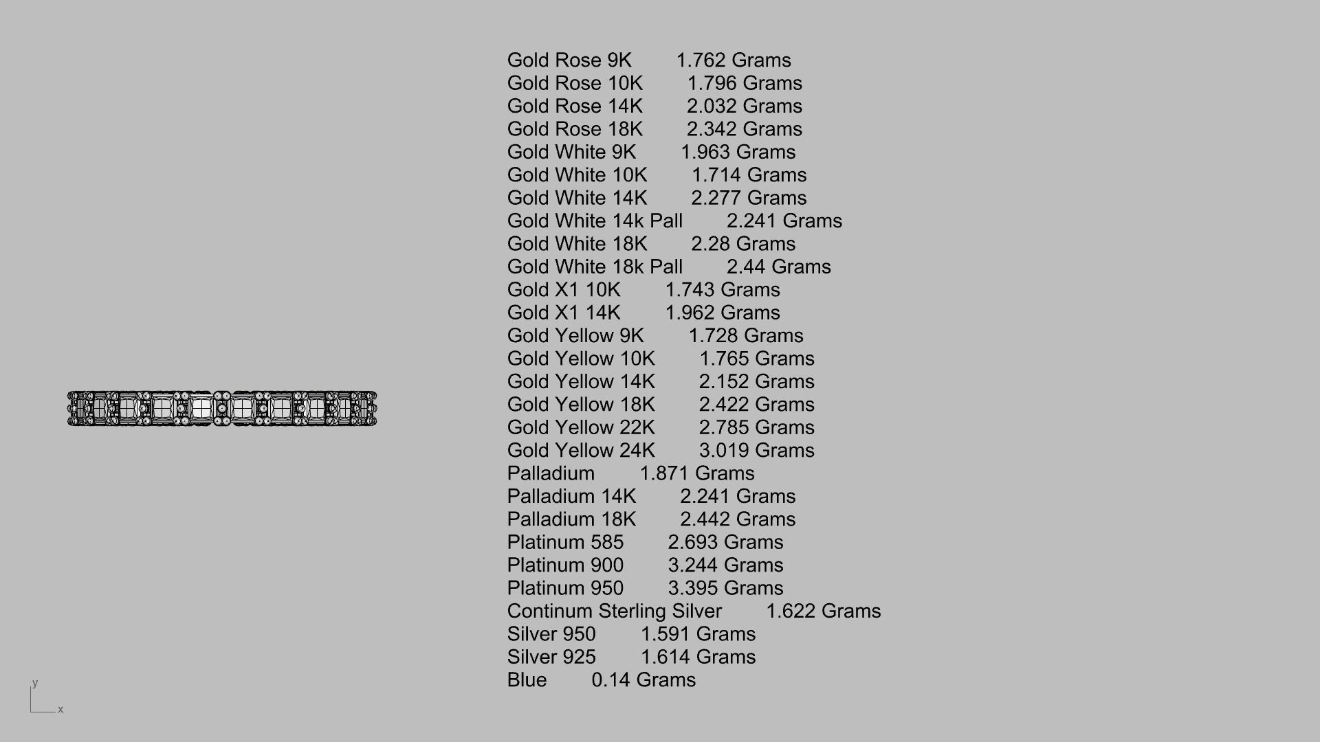 princess cut eternity ring stl verified  3D print model_9